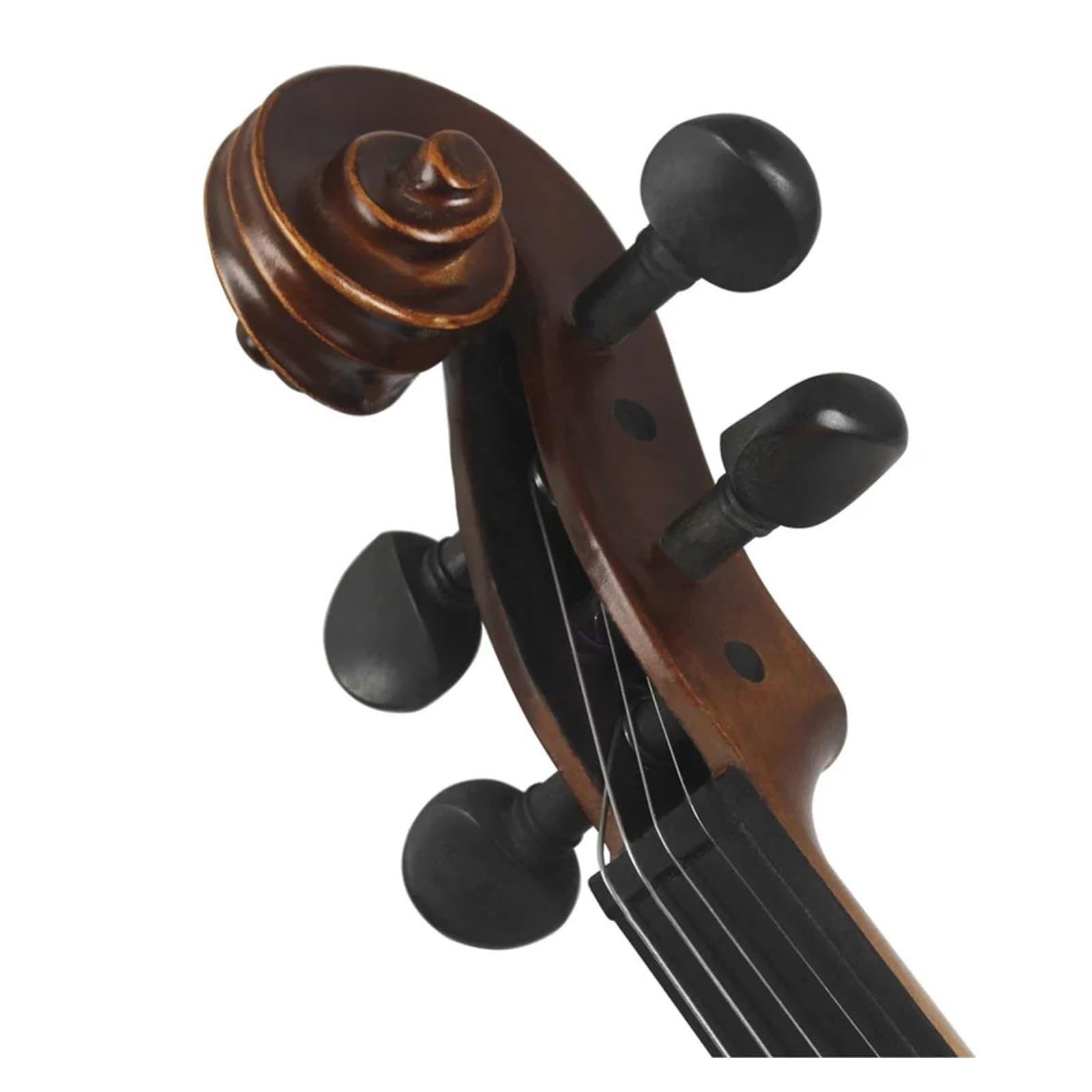 Violín 4/4 Panel De Madera Maciza Con Estuche Cuerdas De Arco Reposapiés Afinador Accesorios Instrumento De Violín