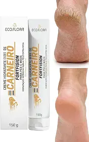 Creme de Carneiro, Hidratante anti ressecamento, com Óleo de Coco e Óleo de Argan, 150g, para Pés, Mãos, Joelhos e Cotovelos