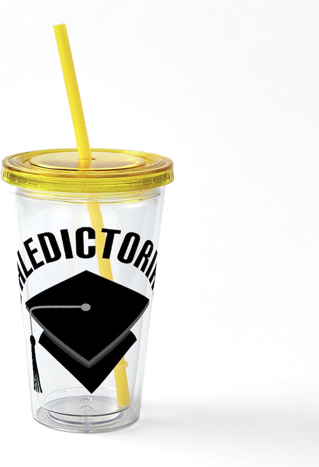 CafePress Valedictorian Graduate 16 oz Insulated Straw Tumbler with Lid