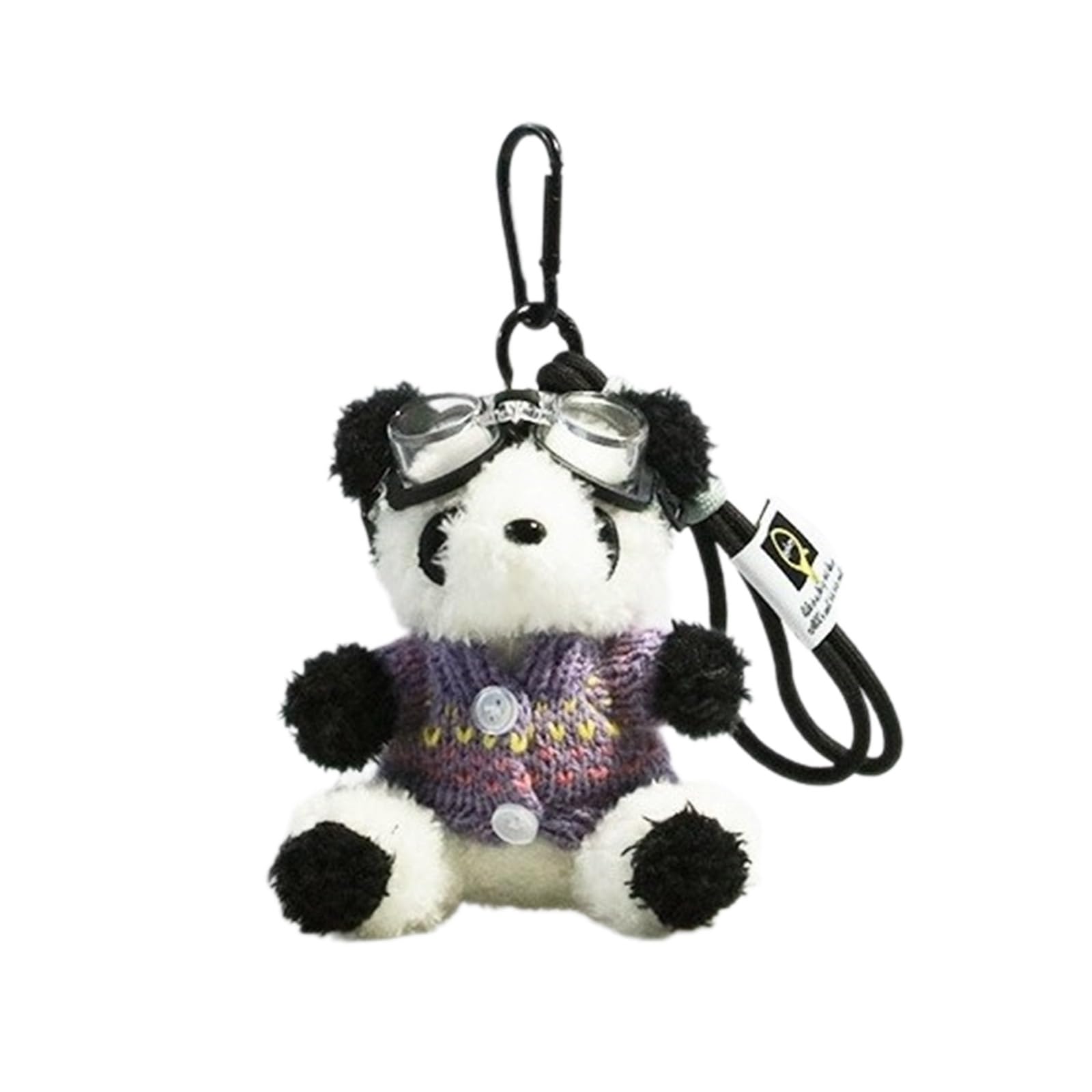 WNXGNHO Cartoon Bear Keychain Plush Pendant for Bags and Keys Panda Keyring Accessory Fashionable Animal Charm Toy