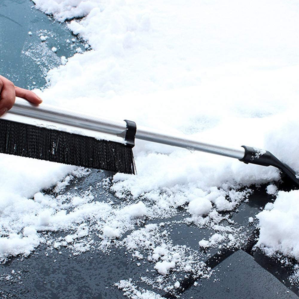 XMING Cepillo de Nieve Retractable Coche Snow Pala de Nieve Aluminio Cepillo de Nieve Pala de Hielo Coche de alicadura Heléctrico Invierno Coche Cepillo de Nieve