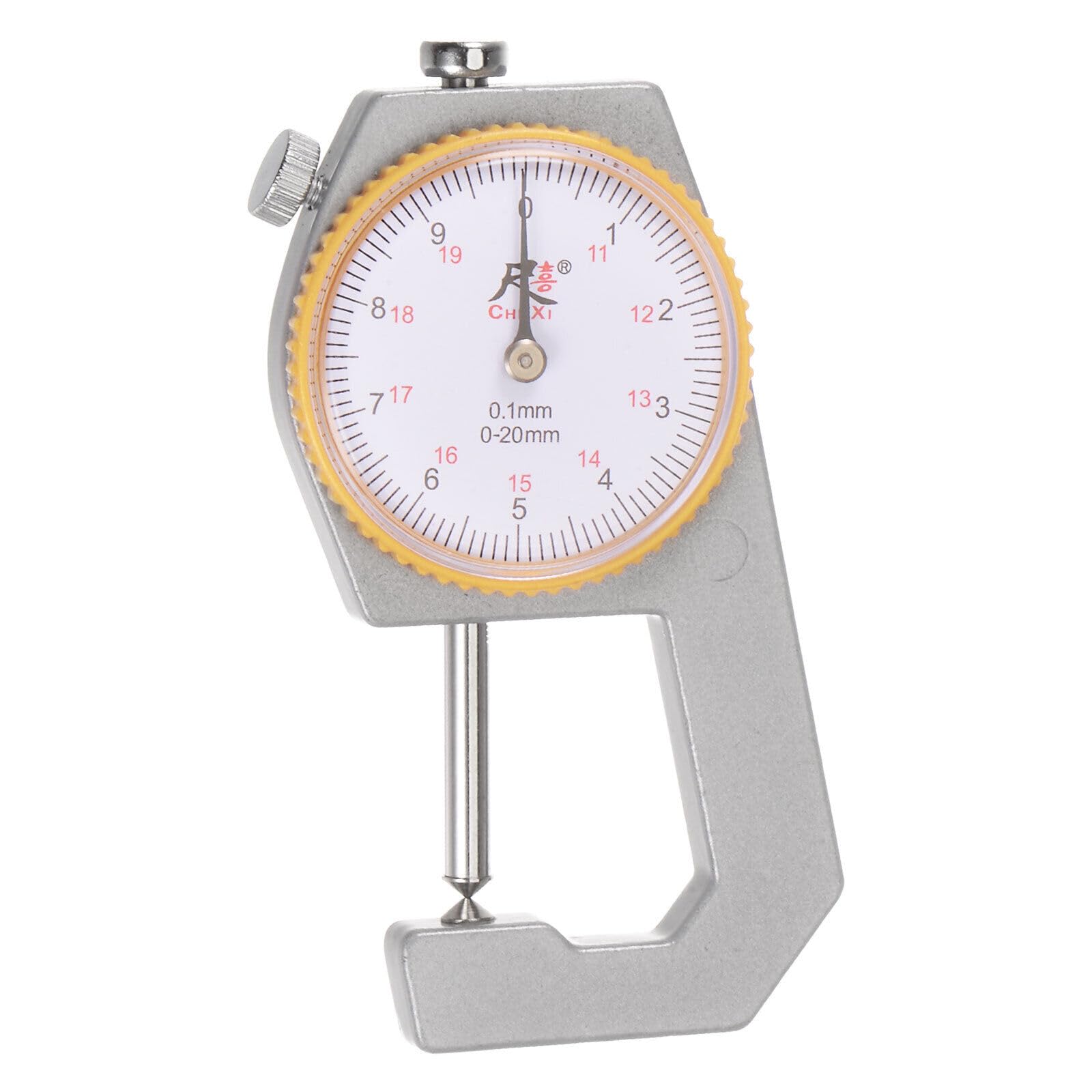 Tool Parts and Accessories Dial Thickness Gauge 0-20mm 0.01mm Mechanical Thickness Gauge Cusp Head (#CN-140824-03513)