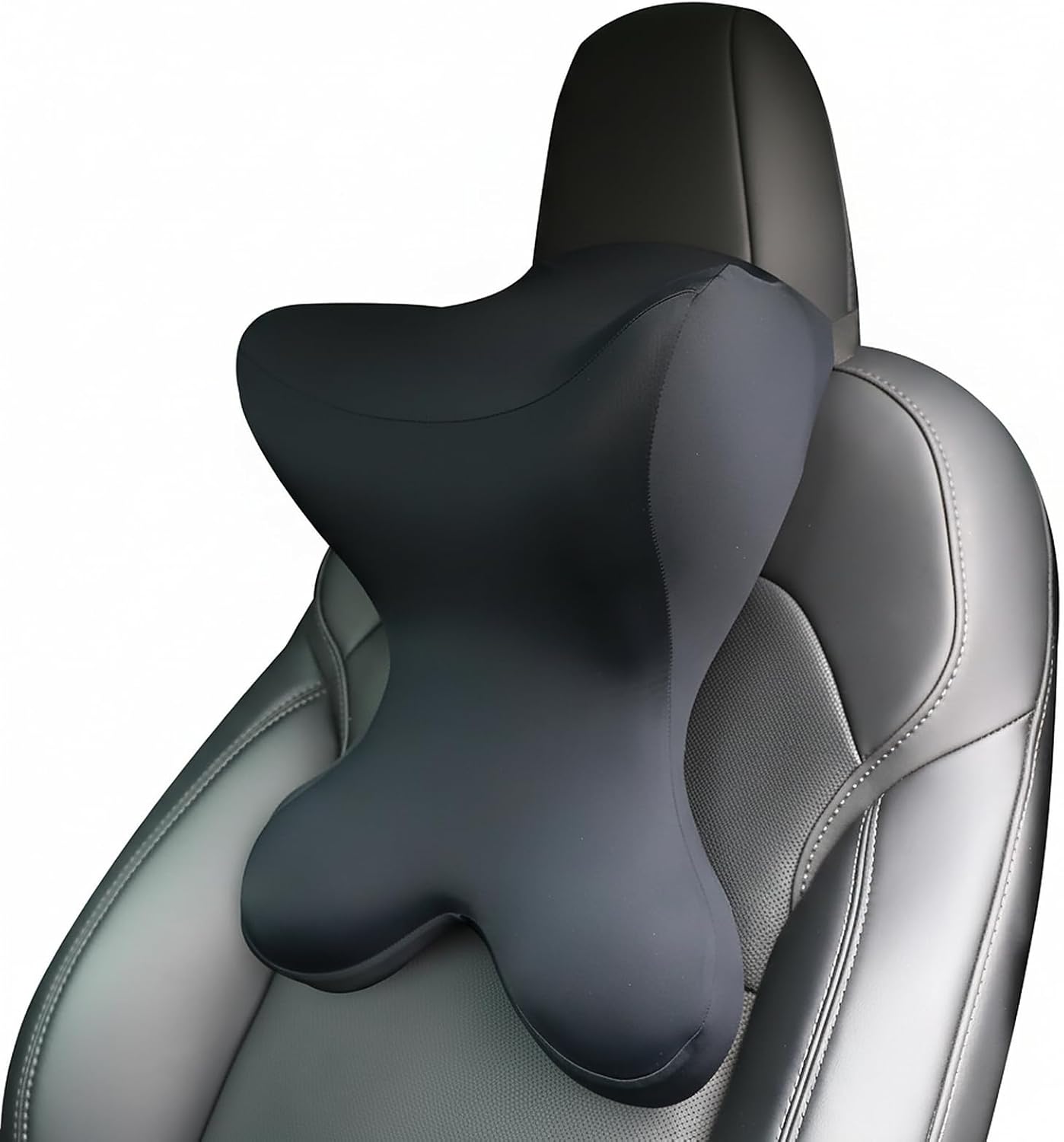 Car Headrest Pillow，Neck Support for Office Chair,100% Memory Foam Car Neck Pillow - Ergonomic Neck Support with Adjustable Double Strap, Breathable Comfort for Car, Gaming & Office Chairs