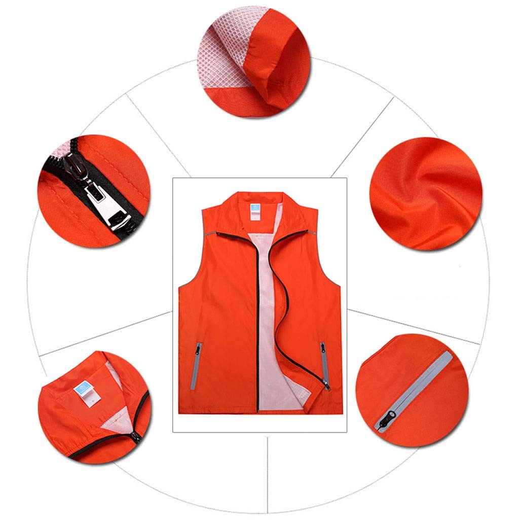 WDX- Workwear chaleco impermeable chaleco de promoción voluntaria chaleco transpirable (color: verde, tamaño: XXXL)