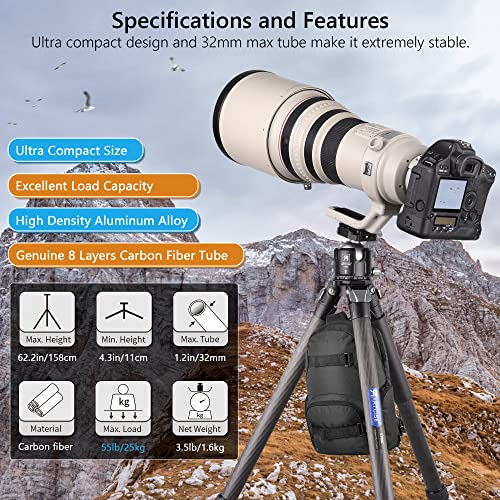 carbon fiber camera tripod Package product image