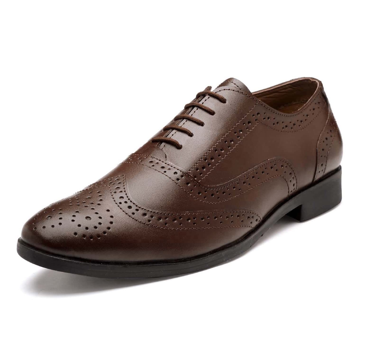 Men's Formal Lace-up Brogue Shoes | Solid Design | Ideal for Formal, Business Casual, and Parties-RGBG_S-image-5