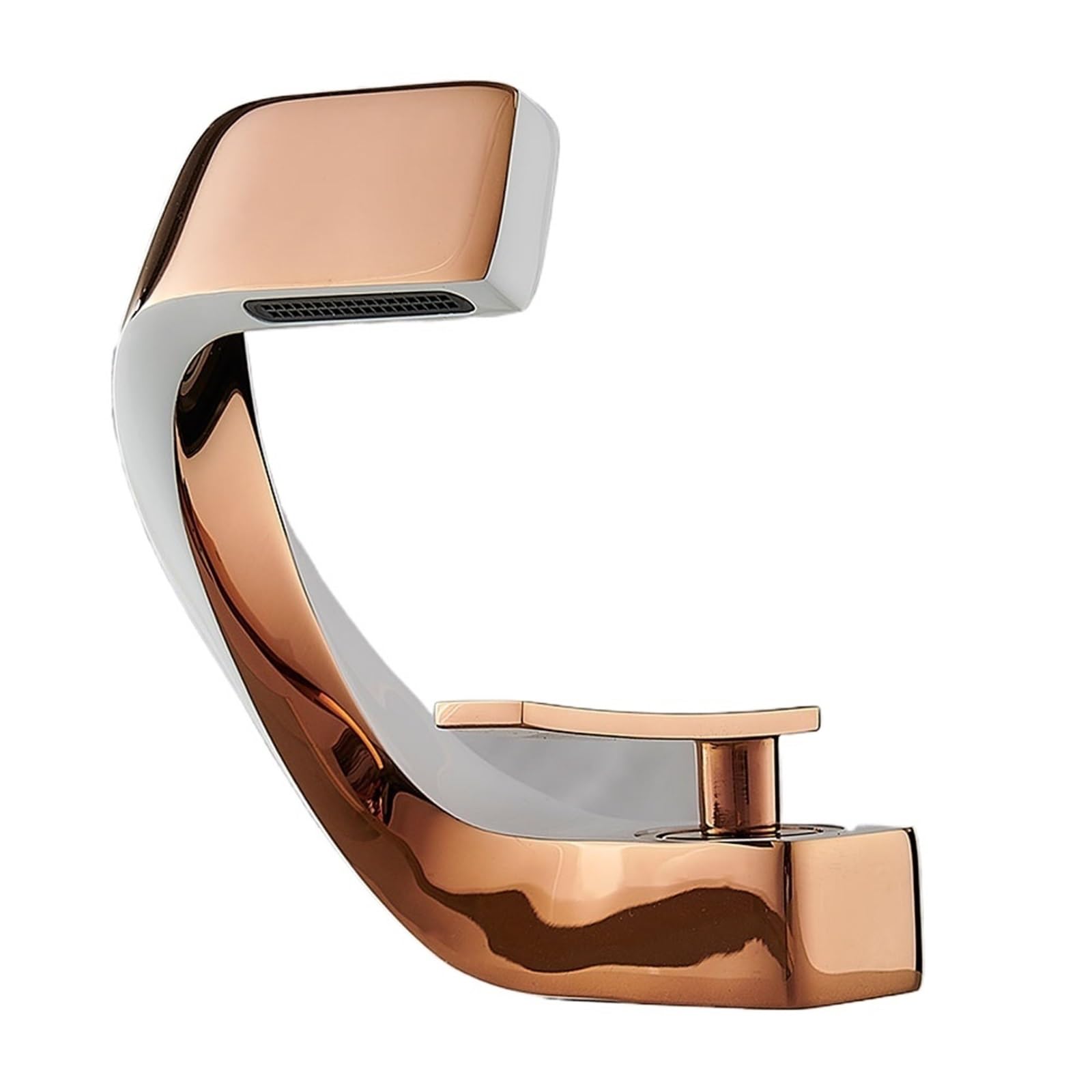 Mitigeur de lavabo plafond eau chaude et froide noir or rose blanc monotrou