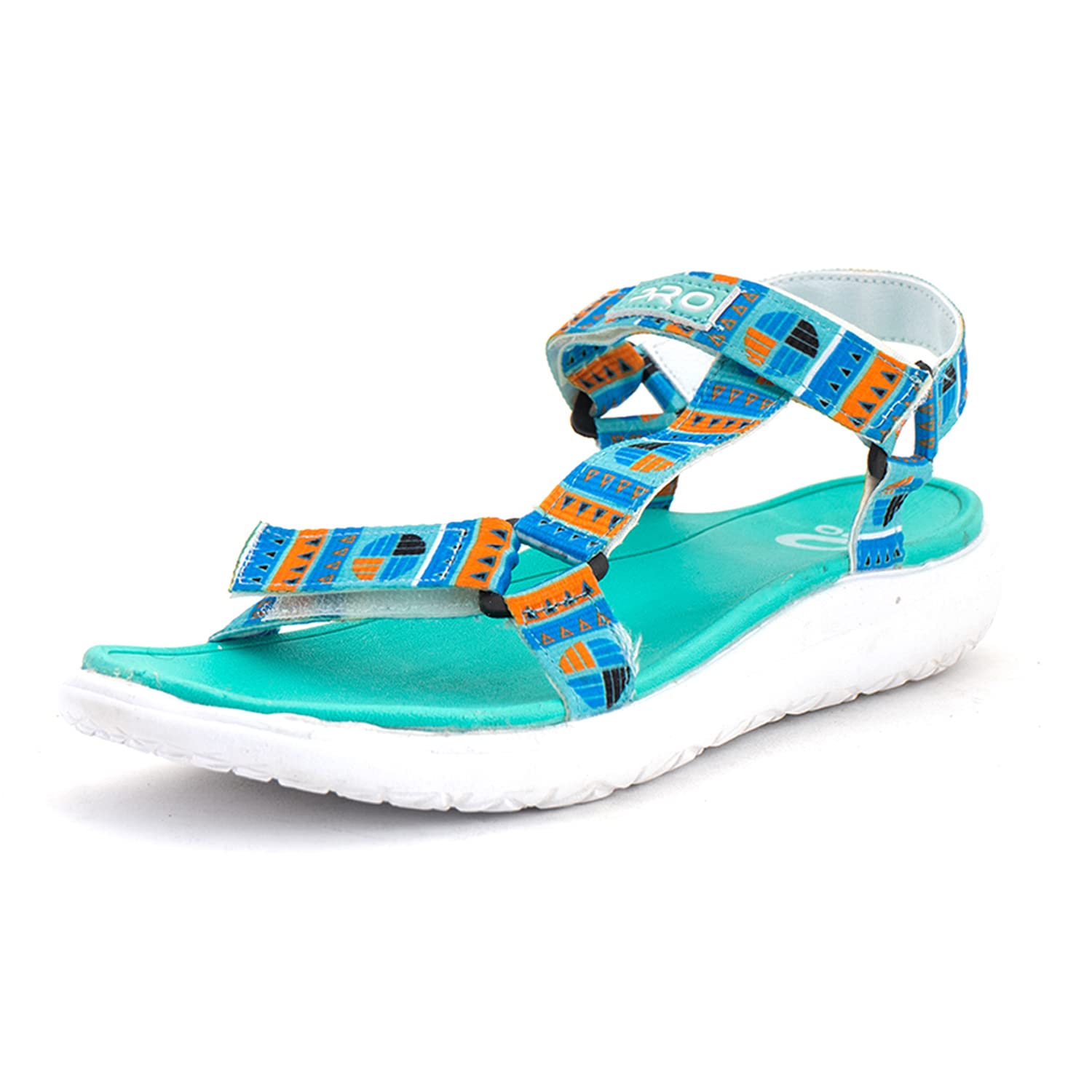 by Khadim's Textile EVA Sole Print Green Floaters for Women - Size 8-image-19