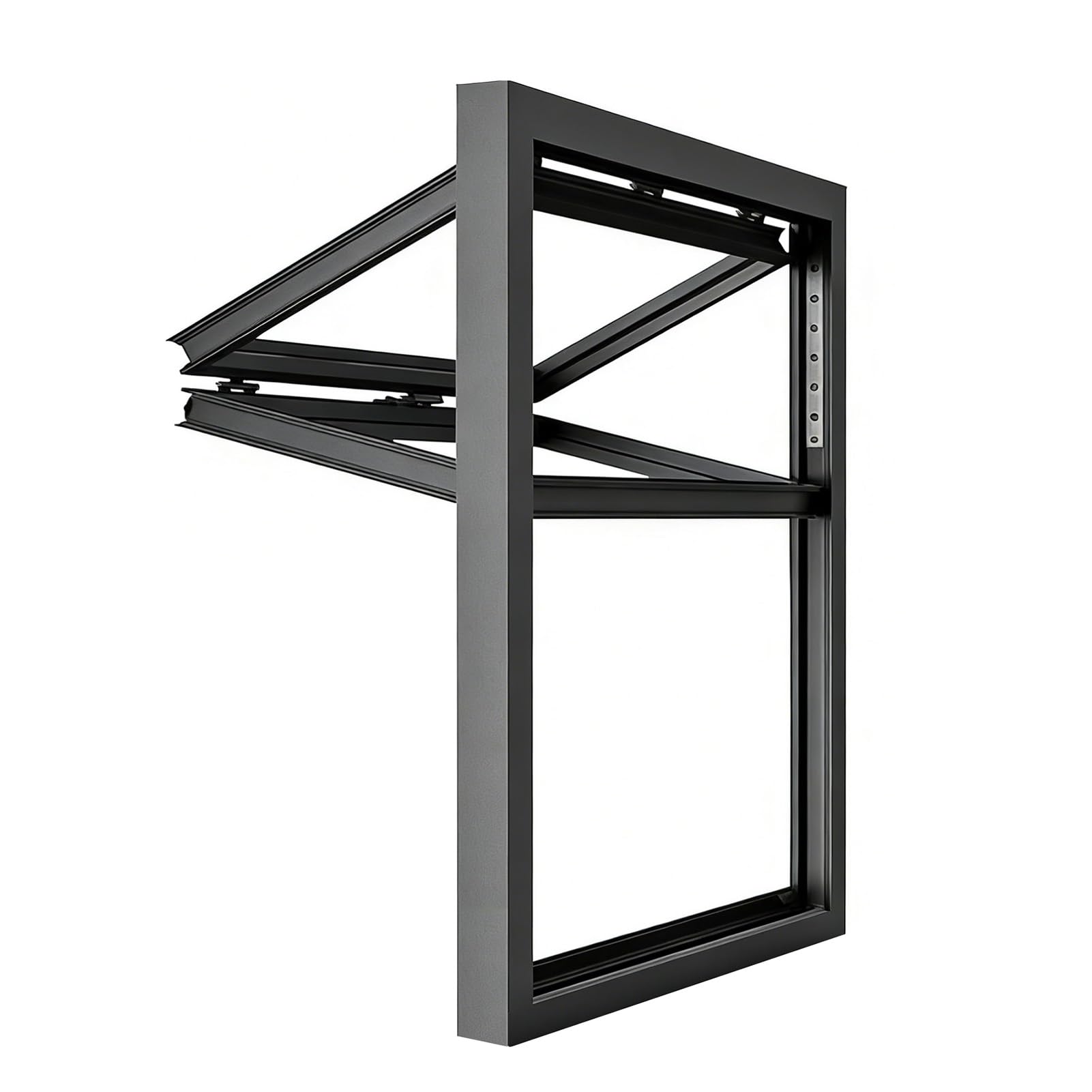 Ventana de servicio enrollable y plegable para negocios móviles