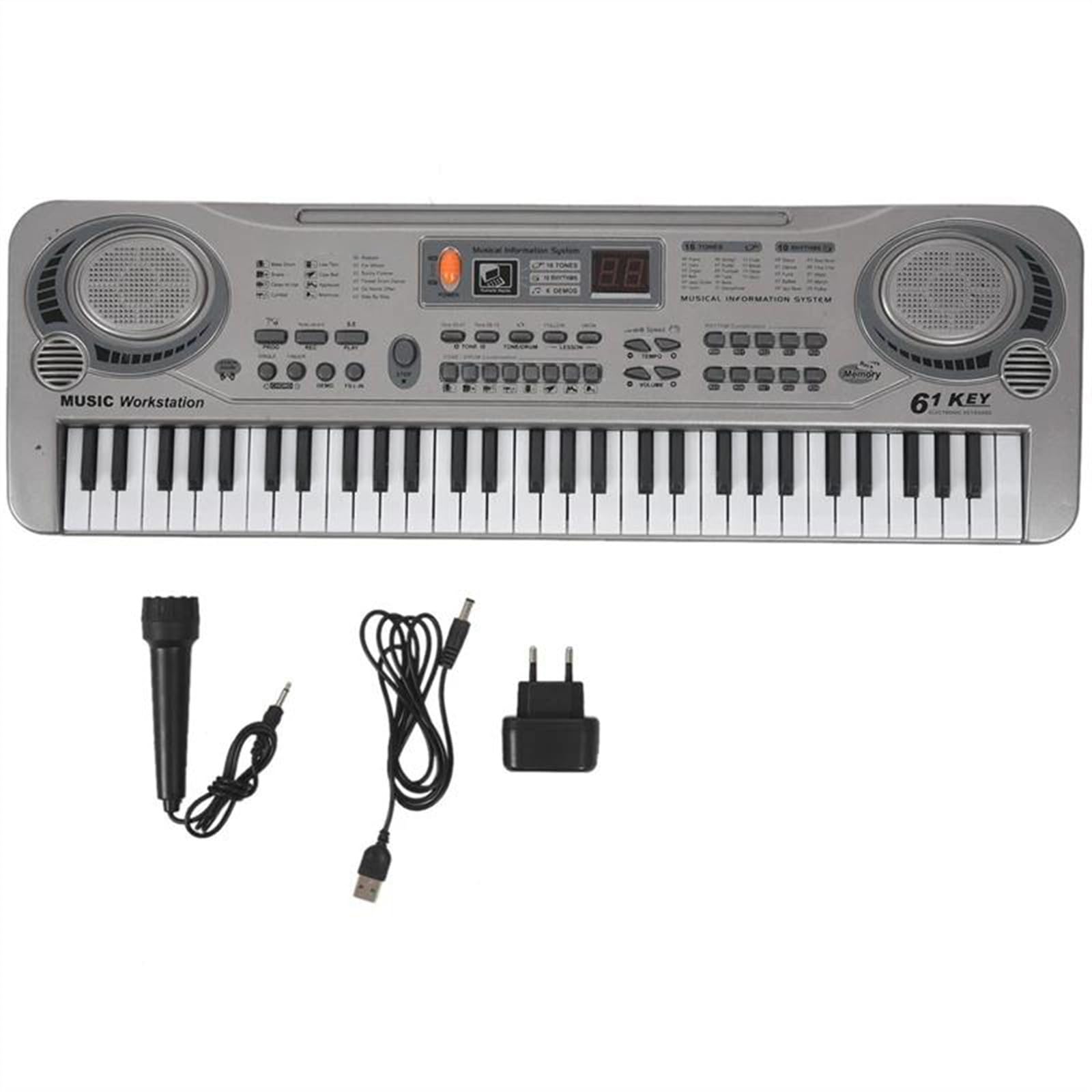 61-klawiszowy Instrument Fortepianowy 21-calowe Studenckie Pianino Elektroniczne Z Mikrofonem Elektroniczne Pianino dla Początkujący