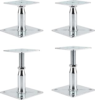 YEUQWJ Adjustable Support Jack for The Floor,Post Floor Joist Jacks,RV Step Stabilizer,Mini Screw Jack-- Post 3.5" to 6" (4 Pack)