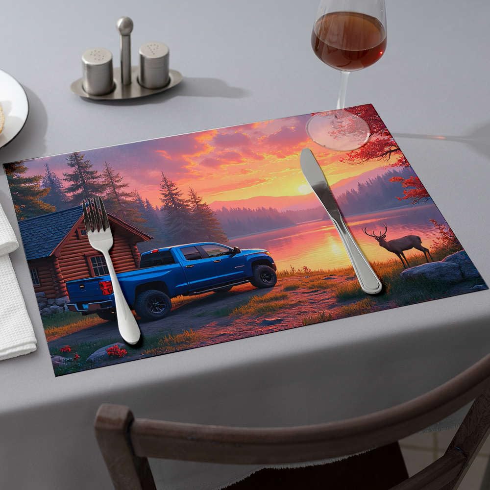 Set de table fraise pour éviter les taches sur vos meubles durant les décorations de fête