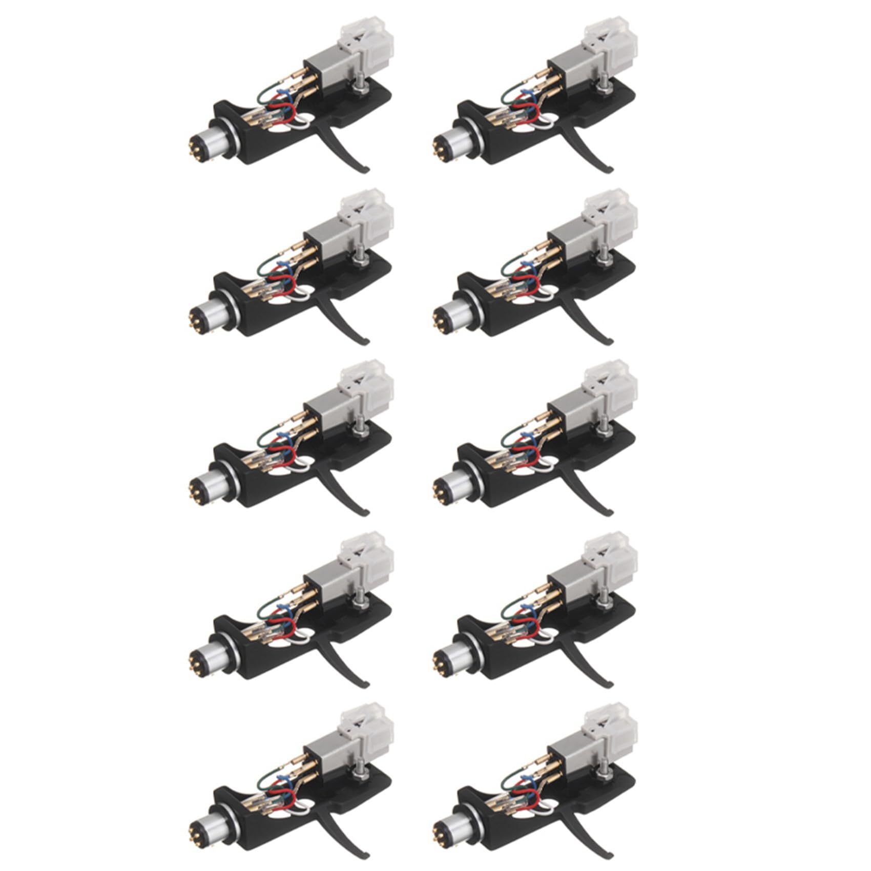 10X Stilo Un Cartuccia con Guscio per Giradischi Contatti Un 4 Pin per Giradischi Fonografico Grammofono LP Ago nel Vinile