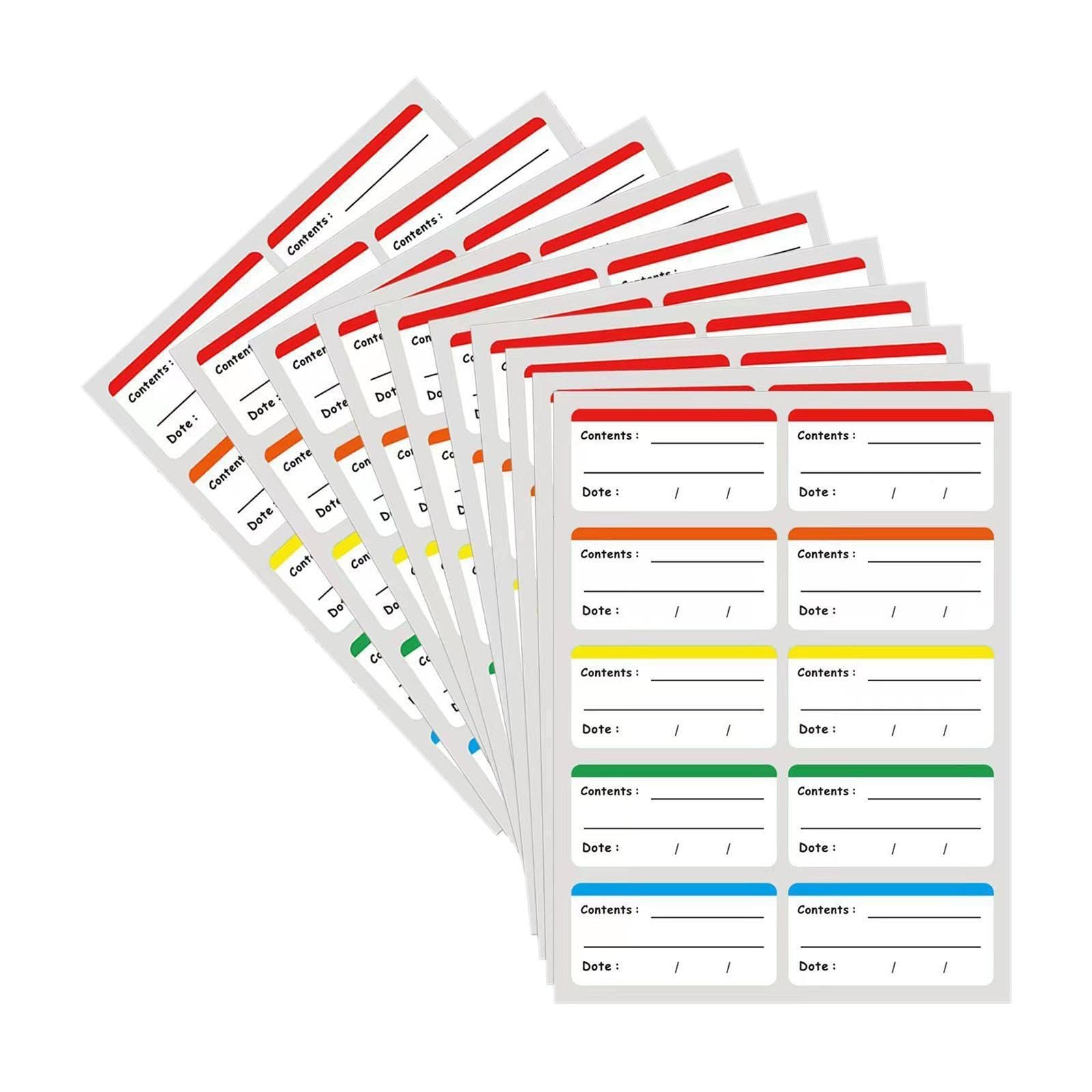 Quxvuis Manage Pantry With Peelable Stickers Refrigerator Food Labels For Neat Storage Making Suitable For Long Time To As Fridge And Freezer Stickers. Food Date Refrigerator Peelable