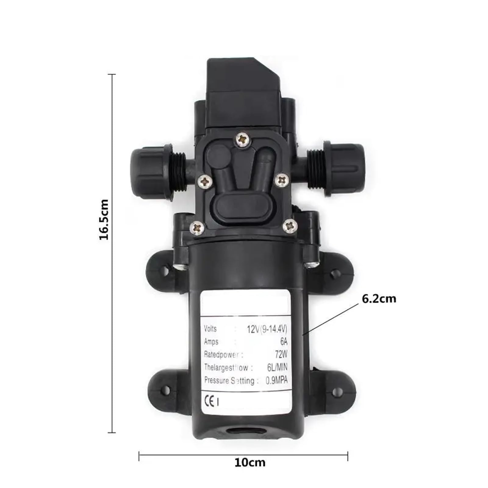 Pompa Acqua A Membrana Ad Alta Pressione DC 12V Multifunzionale, Compatibile for MINI, Pompa Booster for Irrigazione Agricola