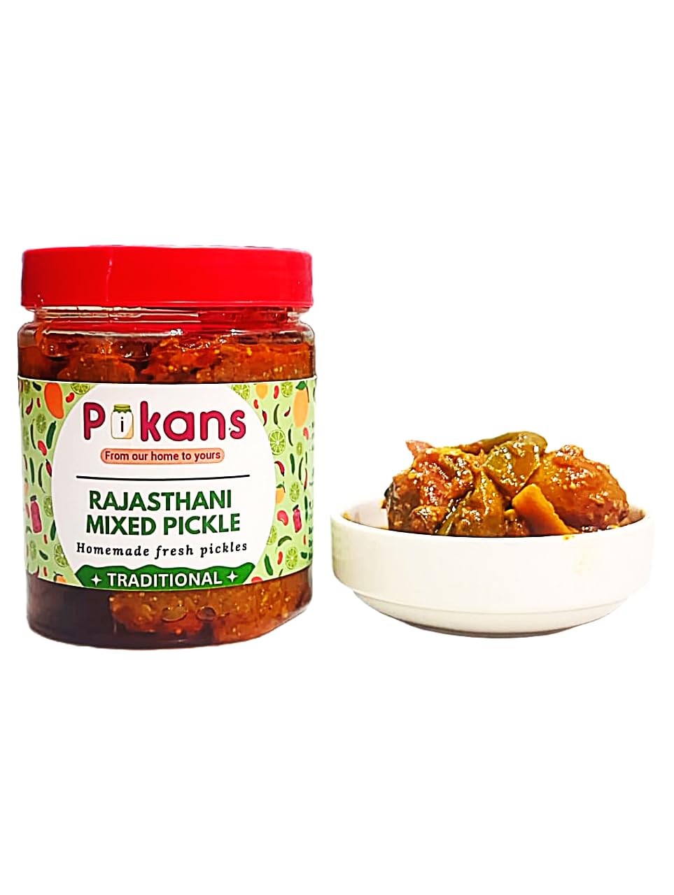 Homemade Mixed Pickle | Rajasthani Mixed Pickle | Less Salt | Pikans | Mixed aachar | 400g 1
