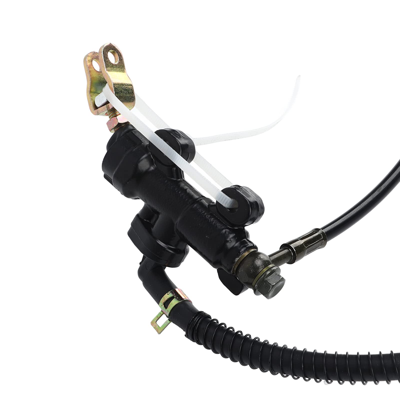 Pilipane Kit De Freno De Disco Hidráulico Universal, Kit De Freno Go Kart, Sistema De Pinza De Freno De Disco De Metal Resistente para Motos De Cross, Quads Y Go Karts De 50 Cc-250 CC