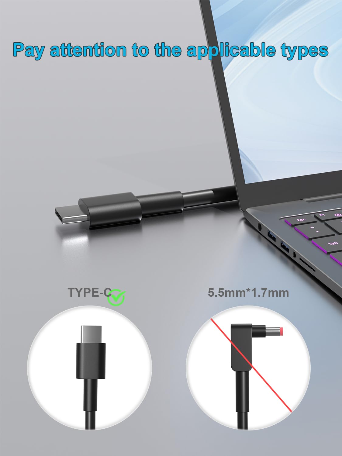 Amazon.com: HSXIRQA 65W USB C Charger Compatible with Dell
