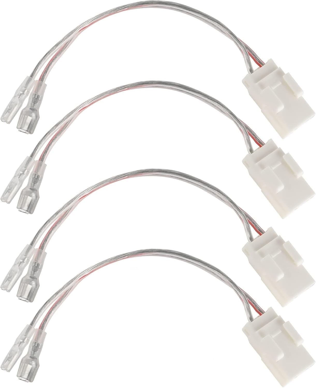 NuIth 72-6514 Car Speaker Wiring Harness Connector Adapter for Dodge Ram 2000-2020, Chrysler 2004-2017 Aftermarket Front Rear Door Speaker Harness Cable Plug 4 PCS