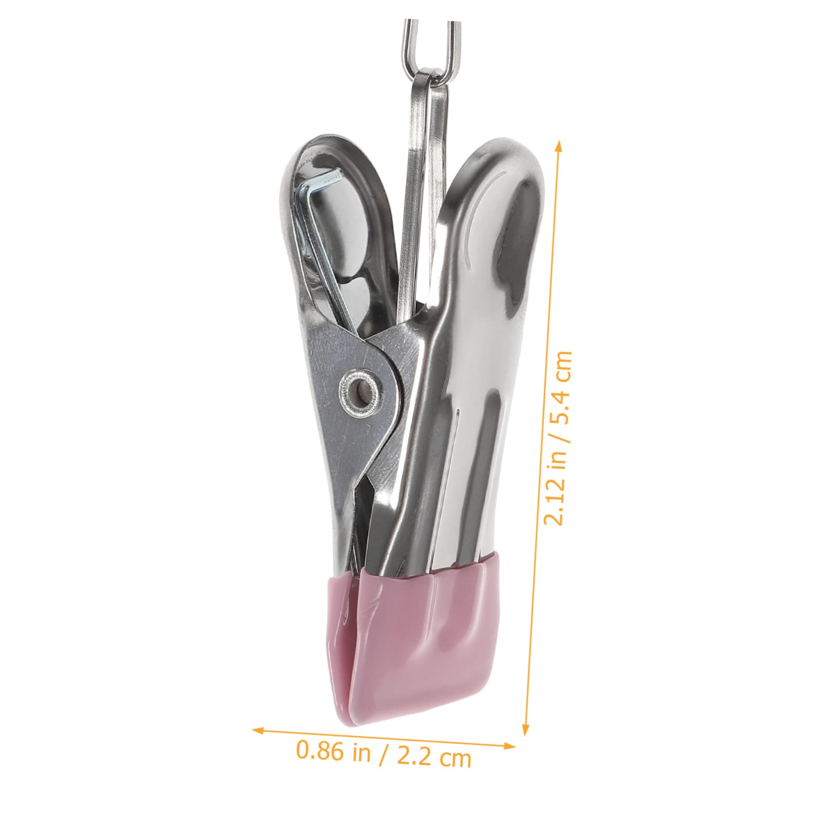 Cabilock 24pezzi Mollette Acciaio Inossidabile Antivento Per Bucato Clip Per Stendere Biancheria Resistente e Pratica Per Uso Ed Esterno Per Asciugamani Vestiti e Accessori