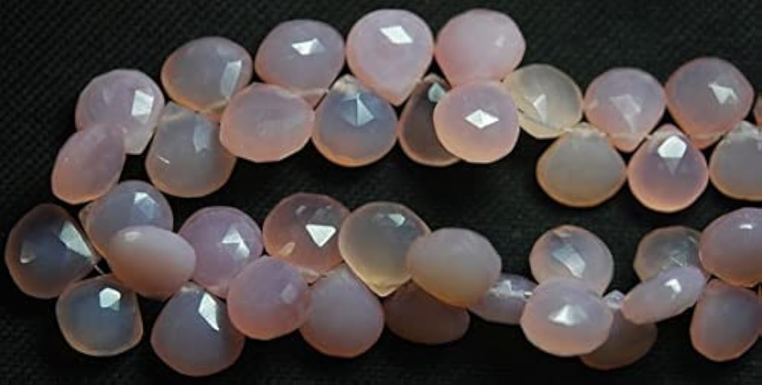 Chalcédoine rose de 8 pouces pour façonner un cadeau romantique personnalisé
