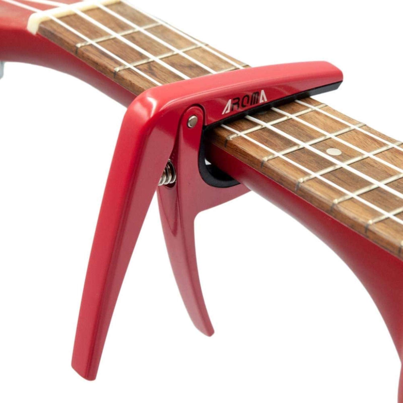 HH-CC Spring Steel en Alliage de Zinc Guitare Capo, Accessoires for Guitare Pièces (Color : Red)