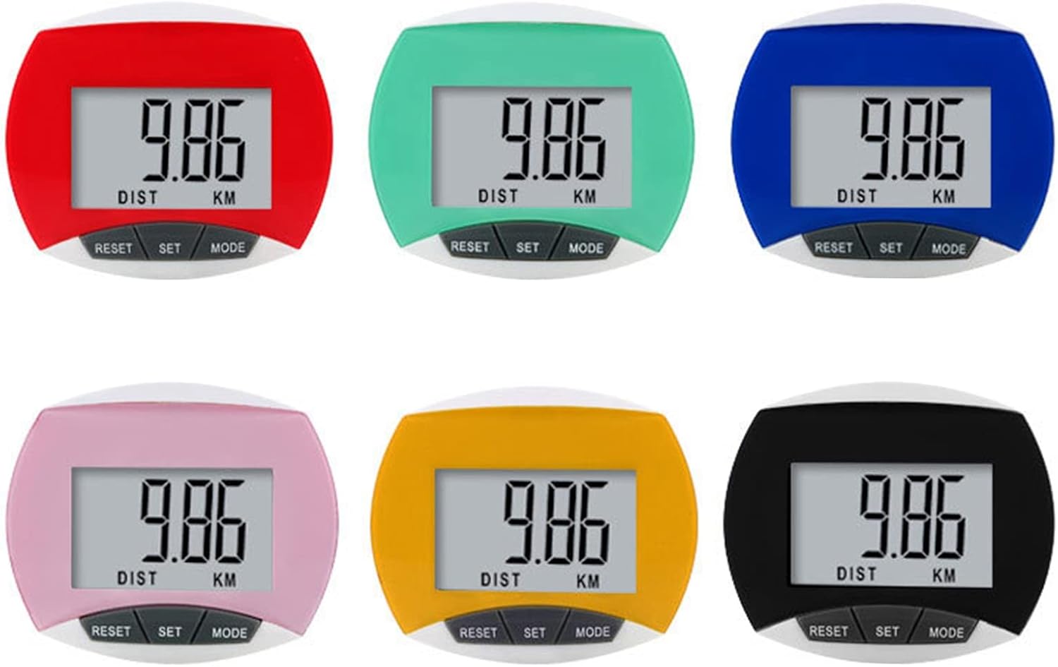 Pedometer for Walking Steps and Miles Pedometer Clip on Large Display