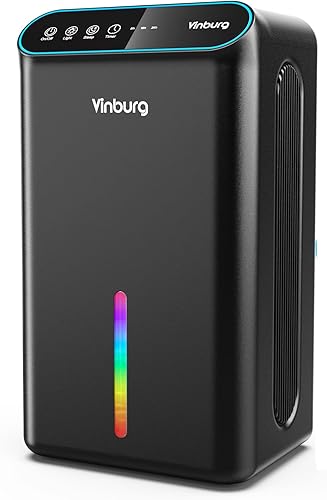 Deshumidificador para sótano, sótano, dormitorio, armario, caravana, con manguera de drenaje, apagado automático