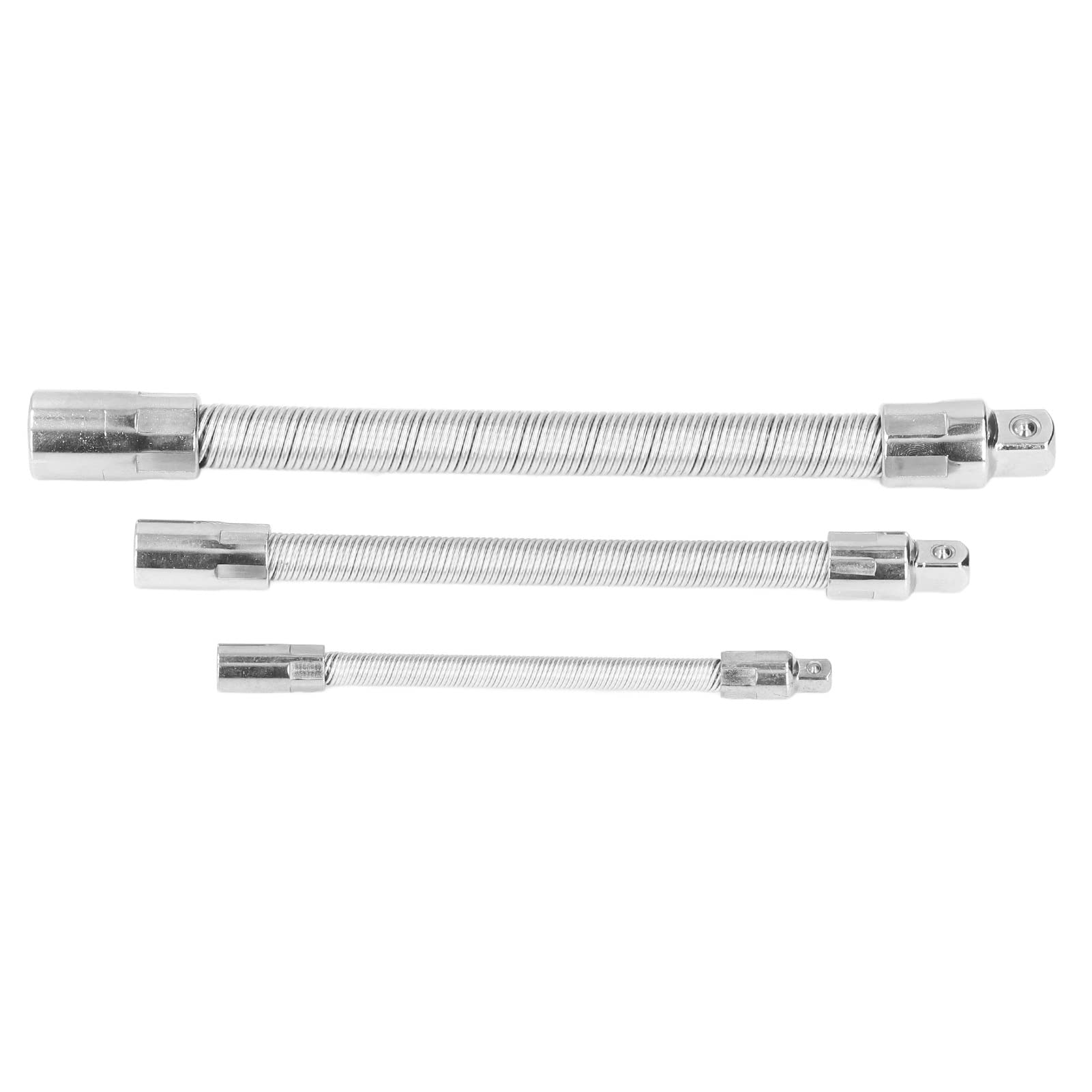 Set 3 Aste Flessibili Per Cacciaviti - Prolunghe Per Spazi Stretti 1/4, 3/8, 1/2 - Foto 3