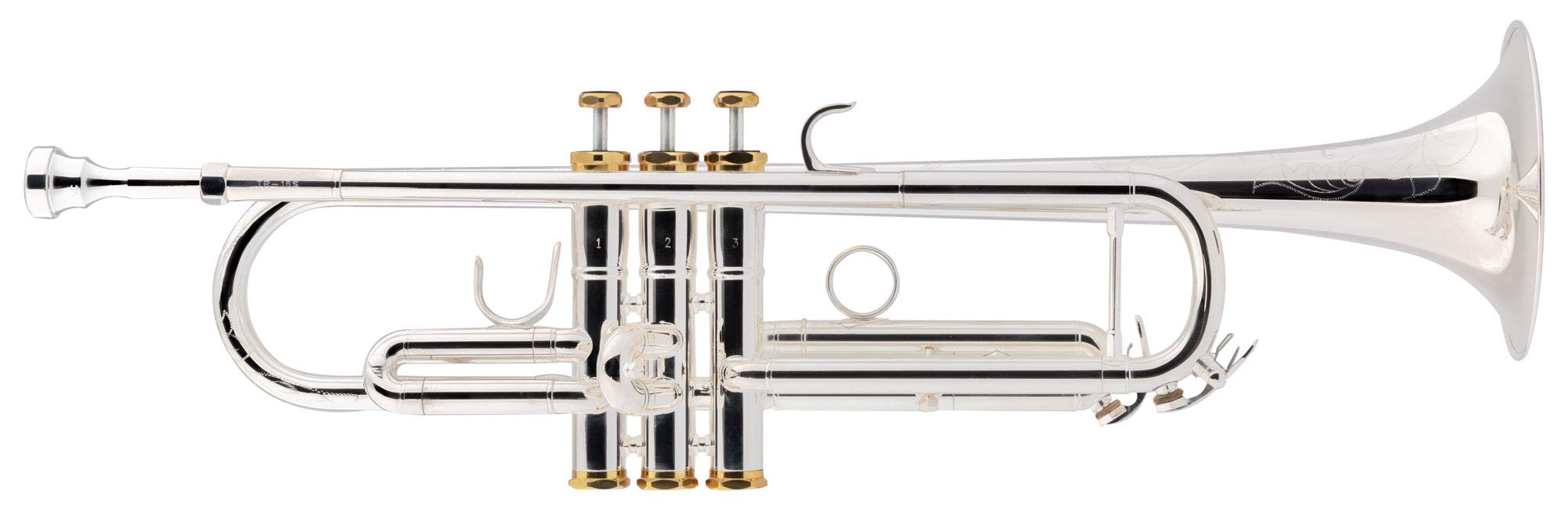 TR-18S Tromba Bb argentata - Tromba argentata in Bb - In ottone - Campana Ø: 124 mm - Valvole in acciaio inox - Foratura ML: 11,68 mm - Inclusa custodia leggera