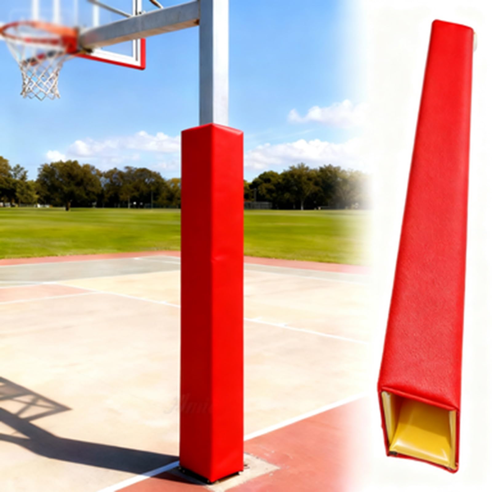 Outdoor-Basketballstangenpolsterung – gepolsterter Sicherheitsschutz für Spielplatz, Fitnessstudio und Garage, sichere Ausrüstung für verbesserten Schutz und Leistung