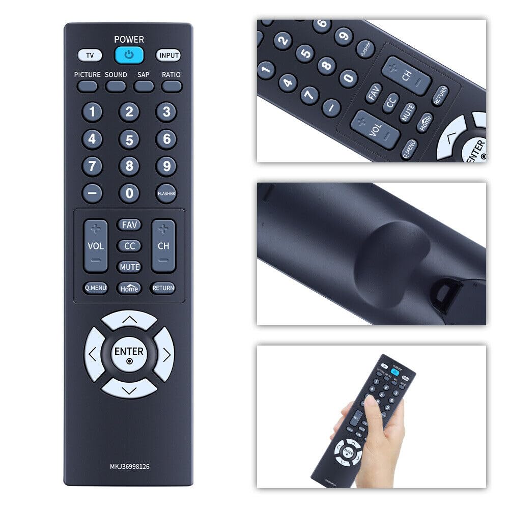 MKJ36998126 交換用リモコン 対応機種: LG TV 32LV2400 42LV4400 47LV4400 55LV4400 32LV2400-UA 47LV4400-UA 55LV4400-UA 42LV4400-UA 32LV2400 Amazon.com: PZL MKJ36998126 Replaced Remote fit for LG TV