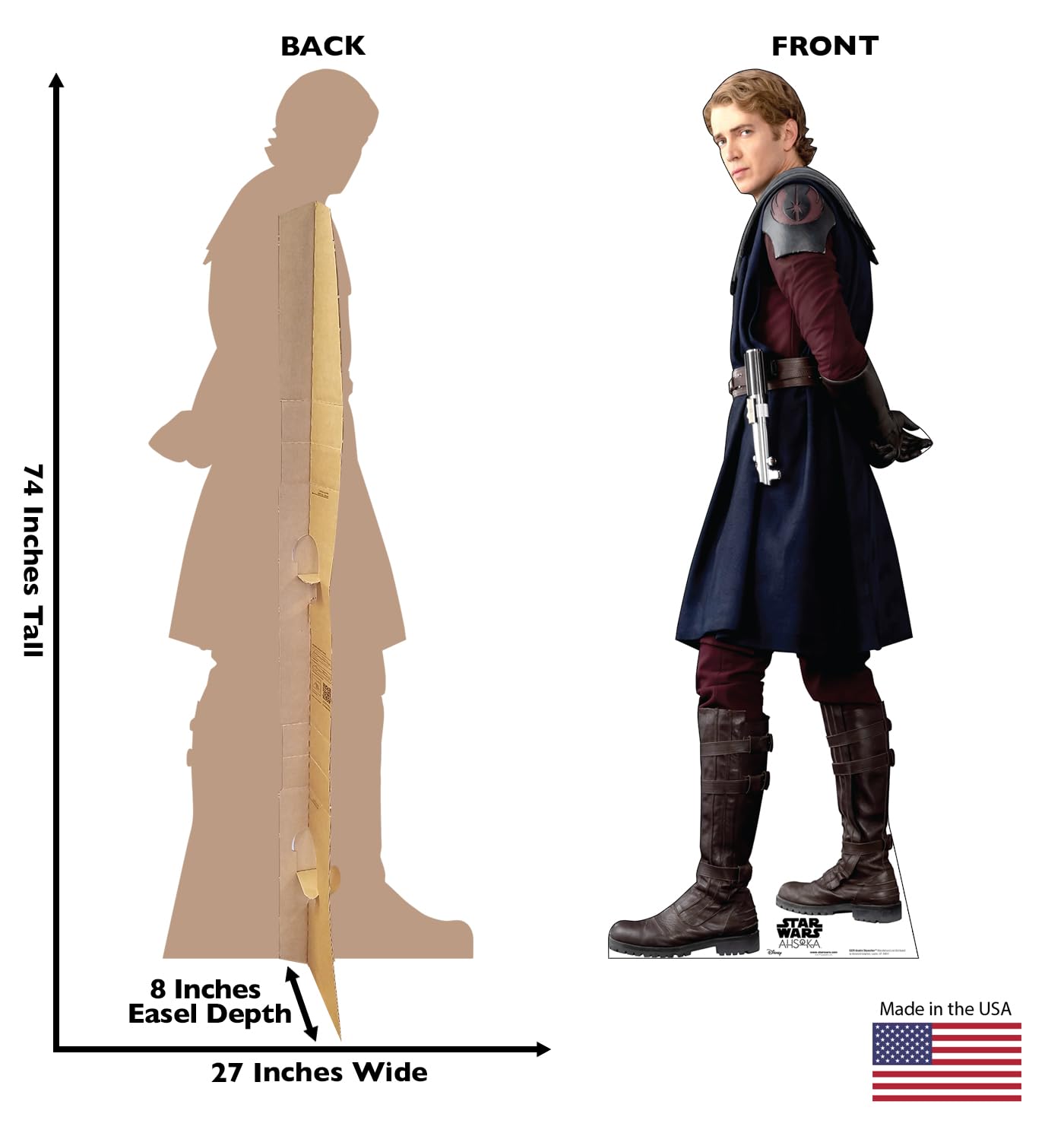 Cardboard People Anakin Skywalker Life Size Cardboard Cutout Standup - Ahsoka (Lucas/Disney+ TV Series)