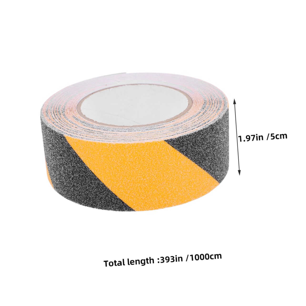 Cinta Antideslizante para Escalones Pvc 2 Rollos 10m X 50 Mm | Superficie de Agarre Mejorada, Resistente al Clima, para Interior y Exterior