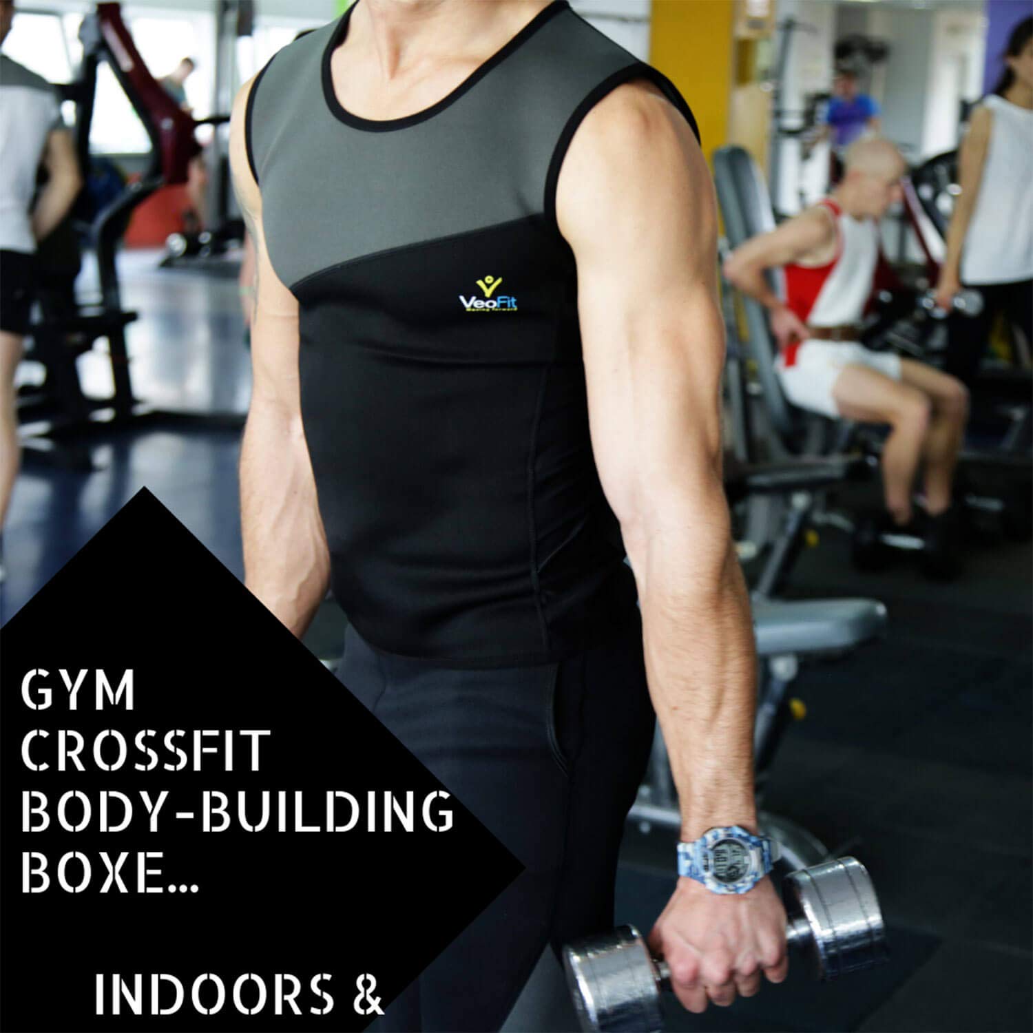VEOFIT Fitness wyszczuplająca bluza - tonizuje ramiona, brzuch i biodra, zapewniając jędrniejszą skórę i wyrafinowaną sylwetkę S-XXXL