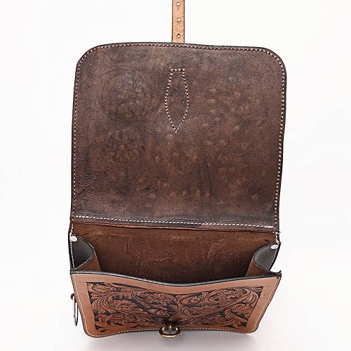 Vista 6 de HILASON Western Horse - Bolsa de sillín de cuero resistente y tradicional Bolsa de sillín Bolsa de sillín de caballo Bolsa de sillín