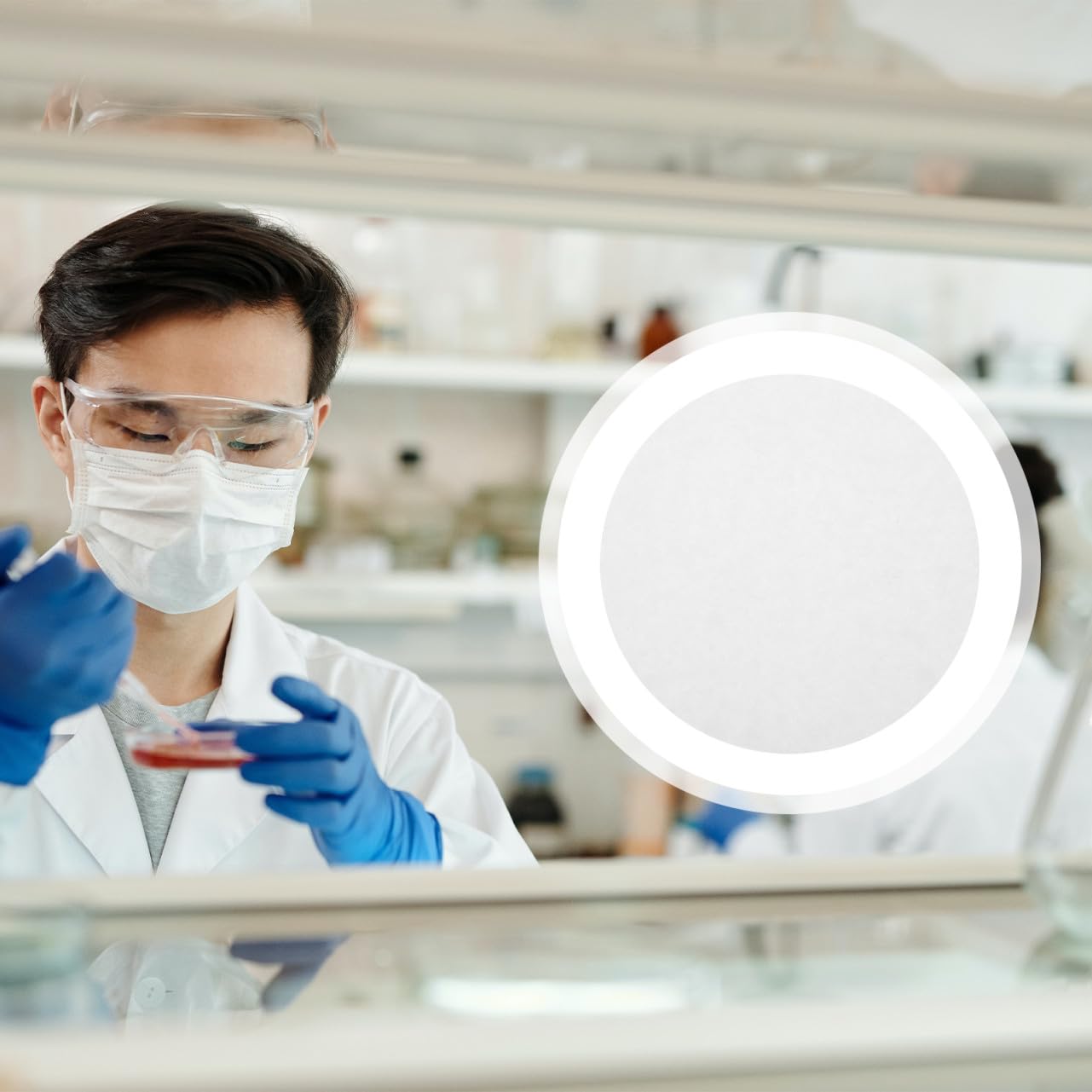 Ipetboom 100 Papel de Filtro Cualitativo Caudal Intermedio 18 CM para Pruebas de Química