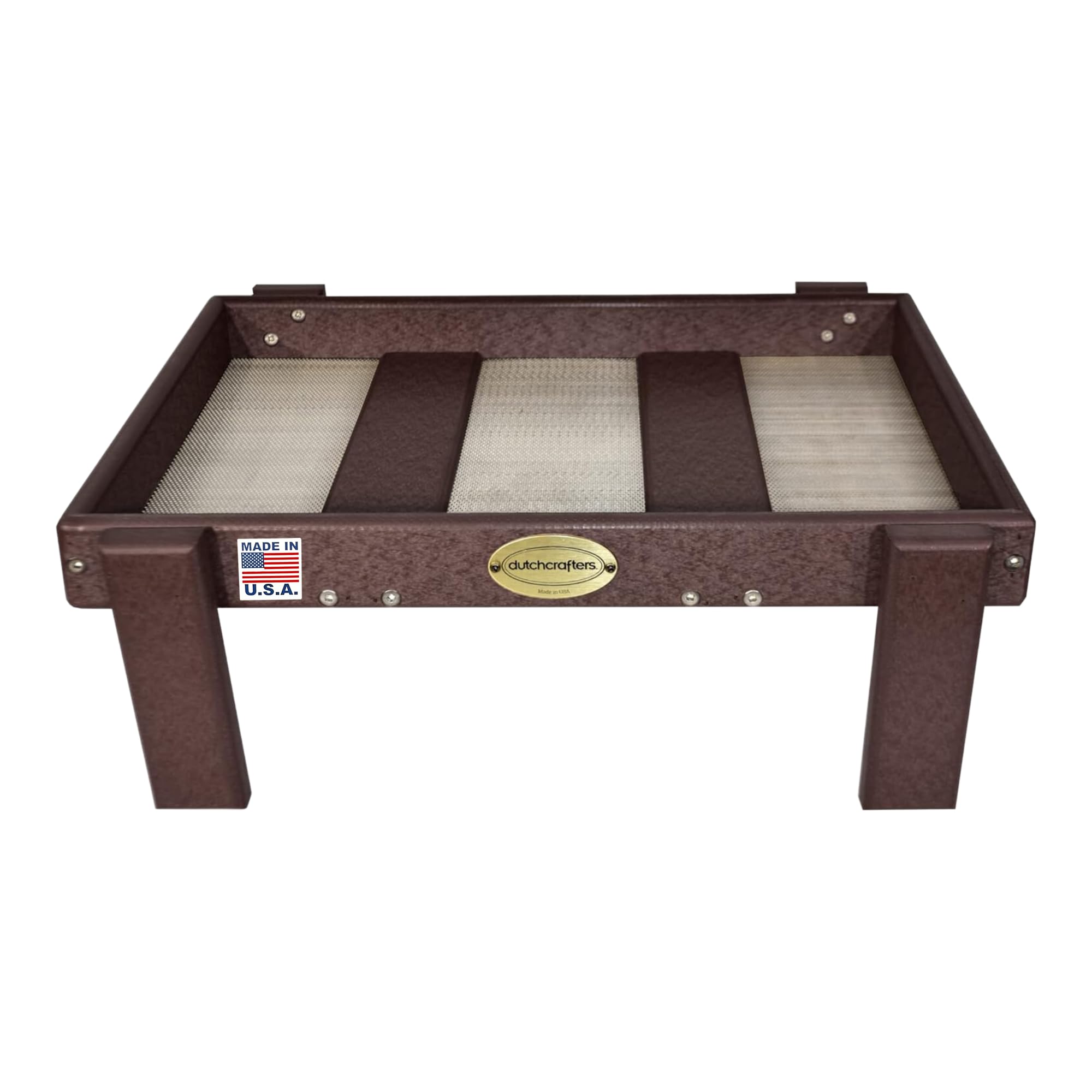 DutchCrafters Amish American Made Platform Bird Feeder, Free Standing Ground Bird Feeders for Outdoors, Feeder for Wild Birds, Squirrel, Gift for