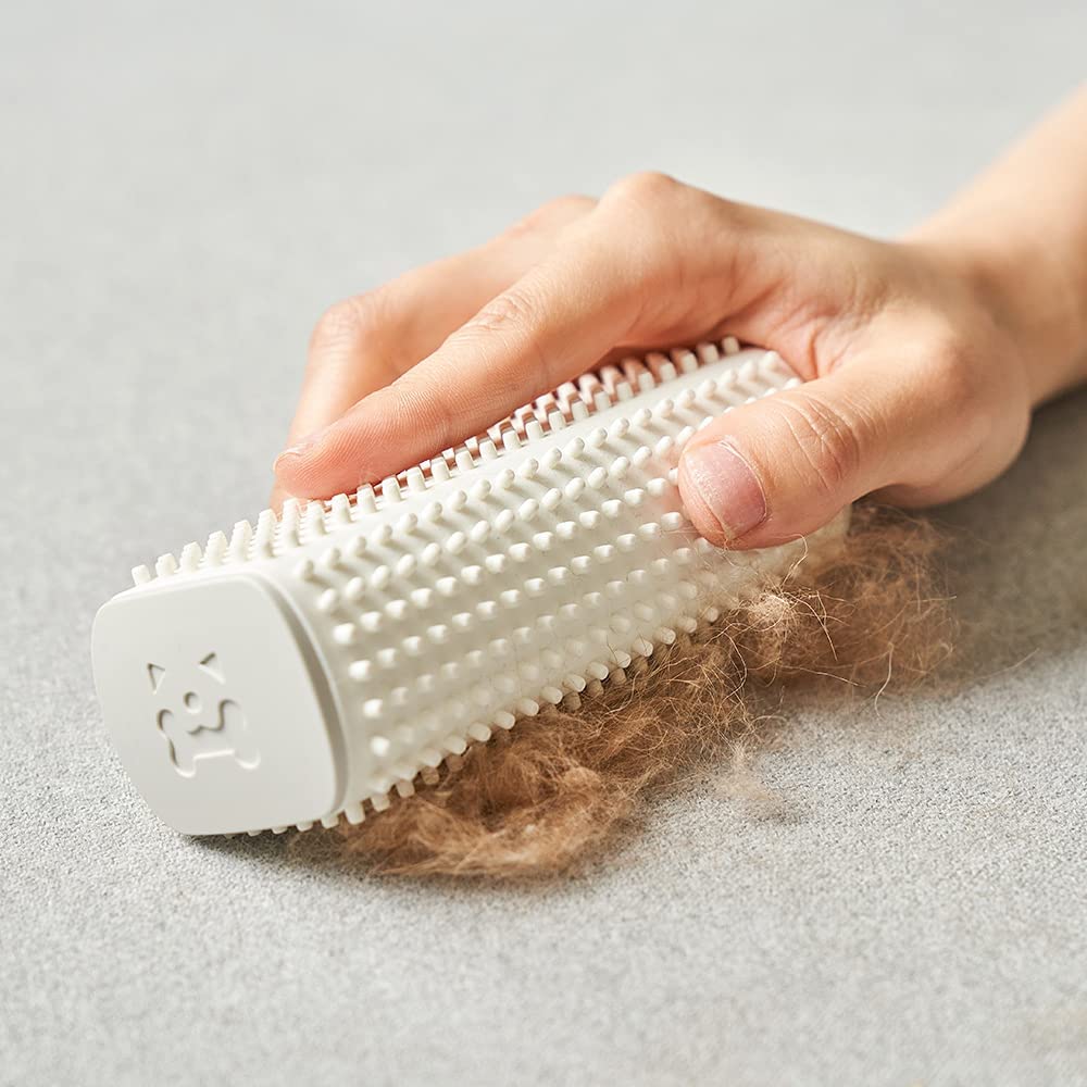 PETREST Cepillo limpiador para mascotas - Cepillo removedor de limpieza de pelo de mascotas, detalles de pelo para mascotas