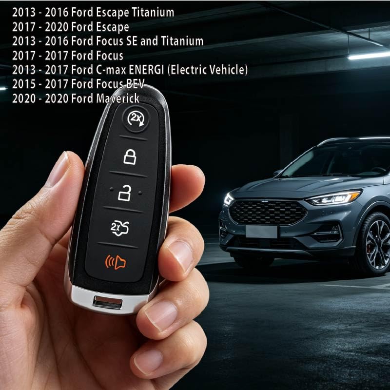 Télécommande Ford Focus SE 5 boutons 315MHz compatible C-max Maverick - 6