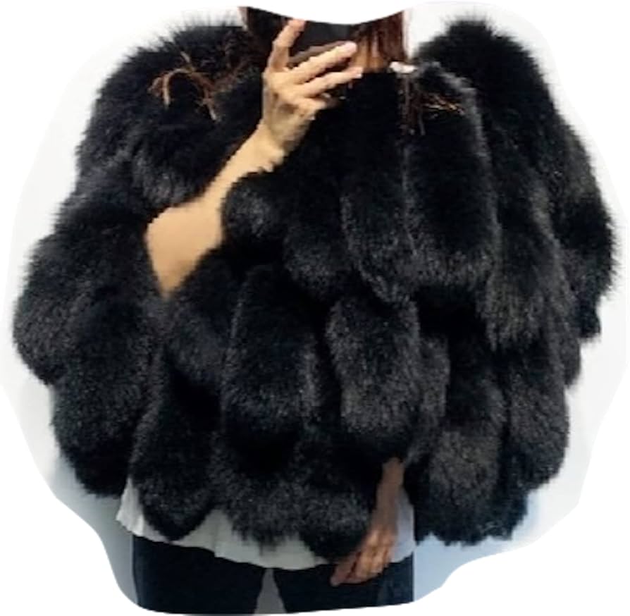 Amazon.com: FURINFASHION FTC1 Real Fox Fur Tail Jacket For
