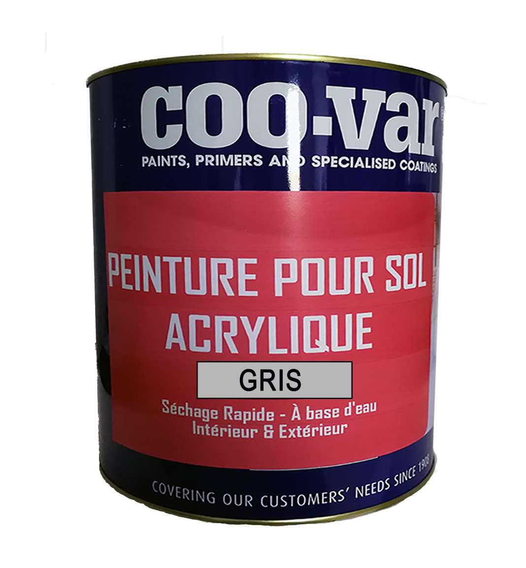 Coo-VAR Acrylic Floor Paint-Flint Grey-2.5 L
