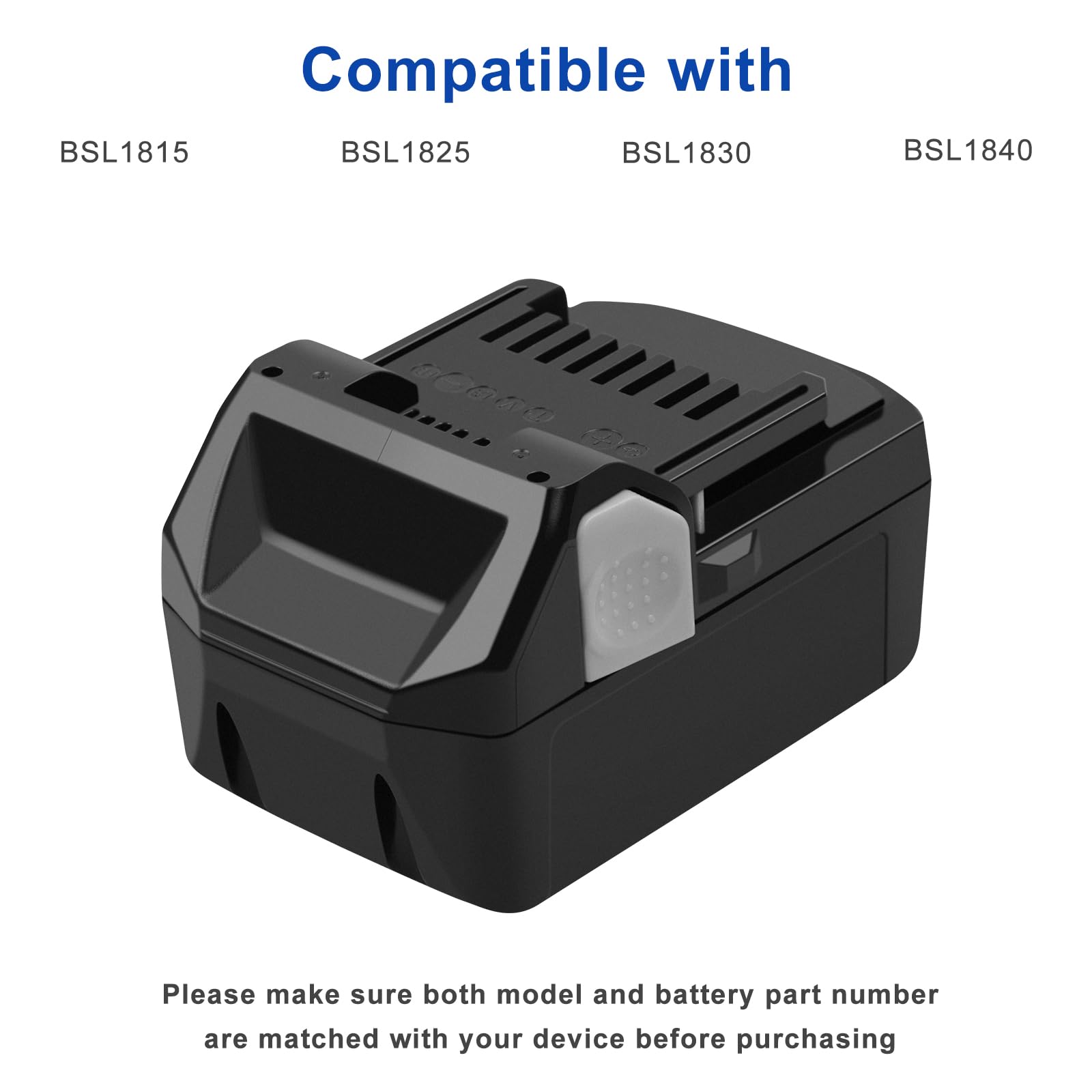 18V 5500mAh Lithium Remplacement Batterie pour Hitachi BSL1815 BSL1815S BSL1825 BSL1830 BSL1830C BSL1840 BSL1860 330139 330557 330067 330068 339782 DS18DJL