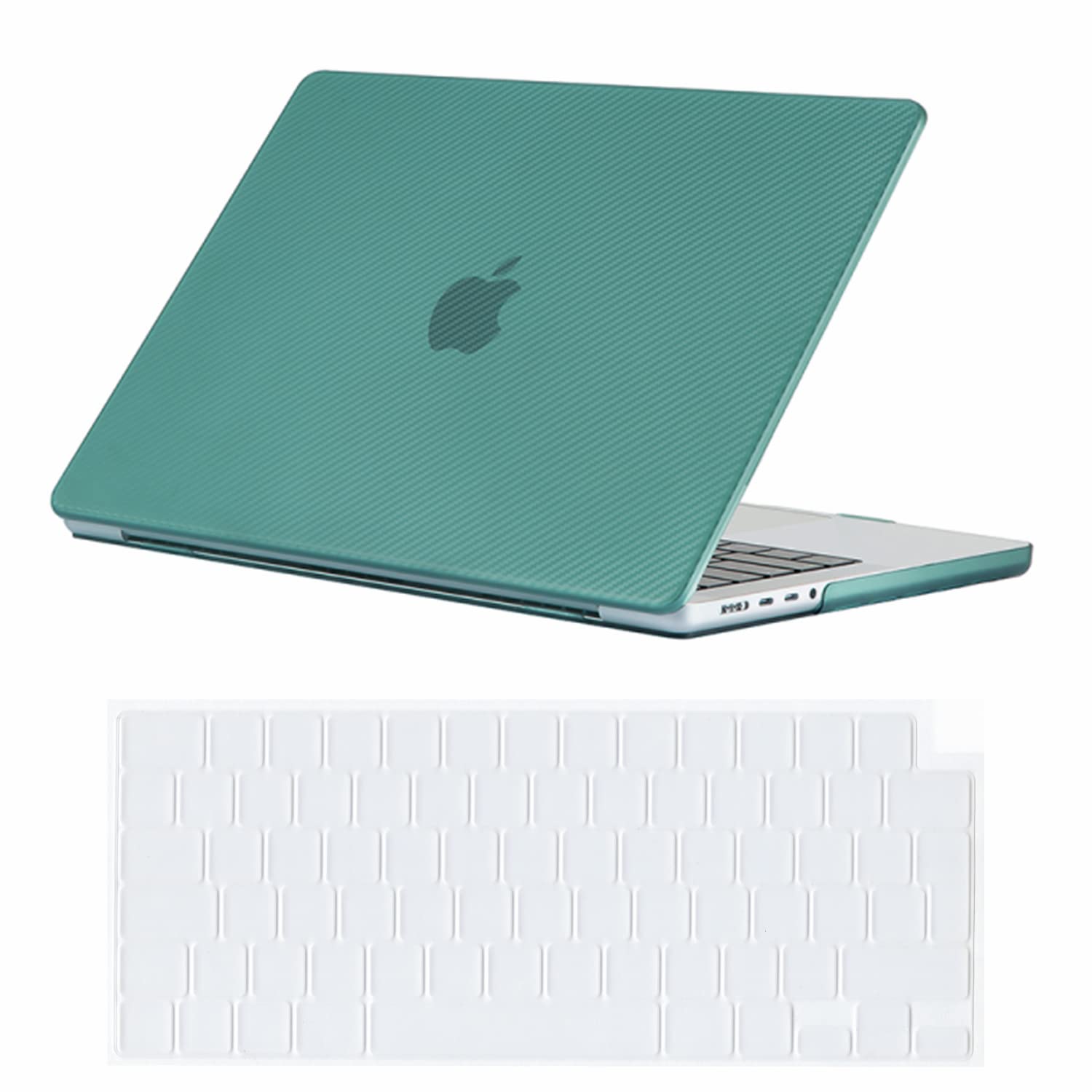Se7enline Compatible with 2025 2024 2023 2022 2021 MacBook Pro 14 inch Case Hard Shell Laptop Cover for Macbook Pro A2918 A2992 A3112 A3401 A2779 A3434 M5 M4 M3 M2 M1 &TPU Keyboard Skin,Midnight Green — view 28