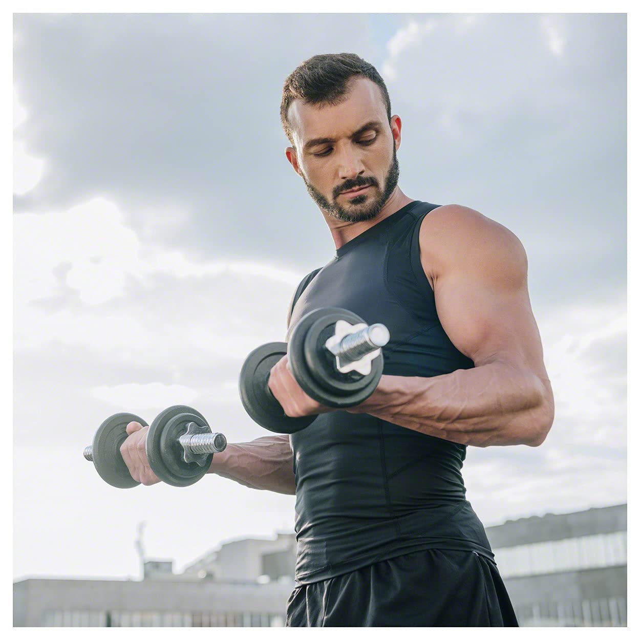 Kurzhantel-Set Hanteln Hantelscheiben Gewichte Bizeps Hanteltraining, 10 kg, 15 kg, 20 kg