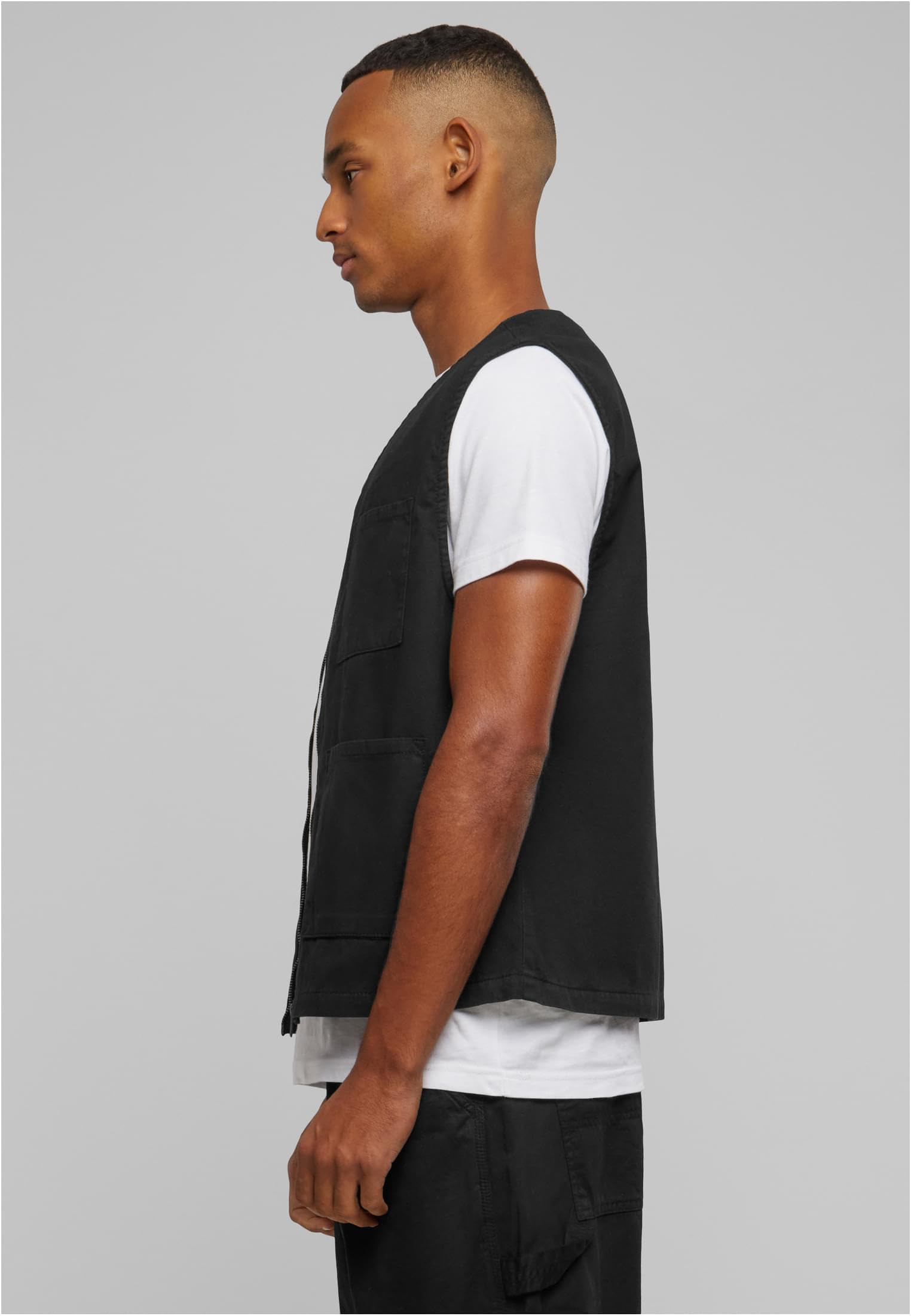 Urban Classics Chaleco de Algodón Orgánico Chaqueta Hombre