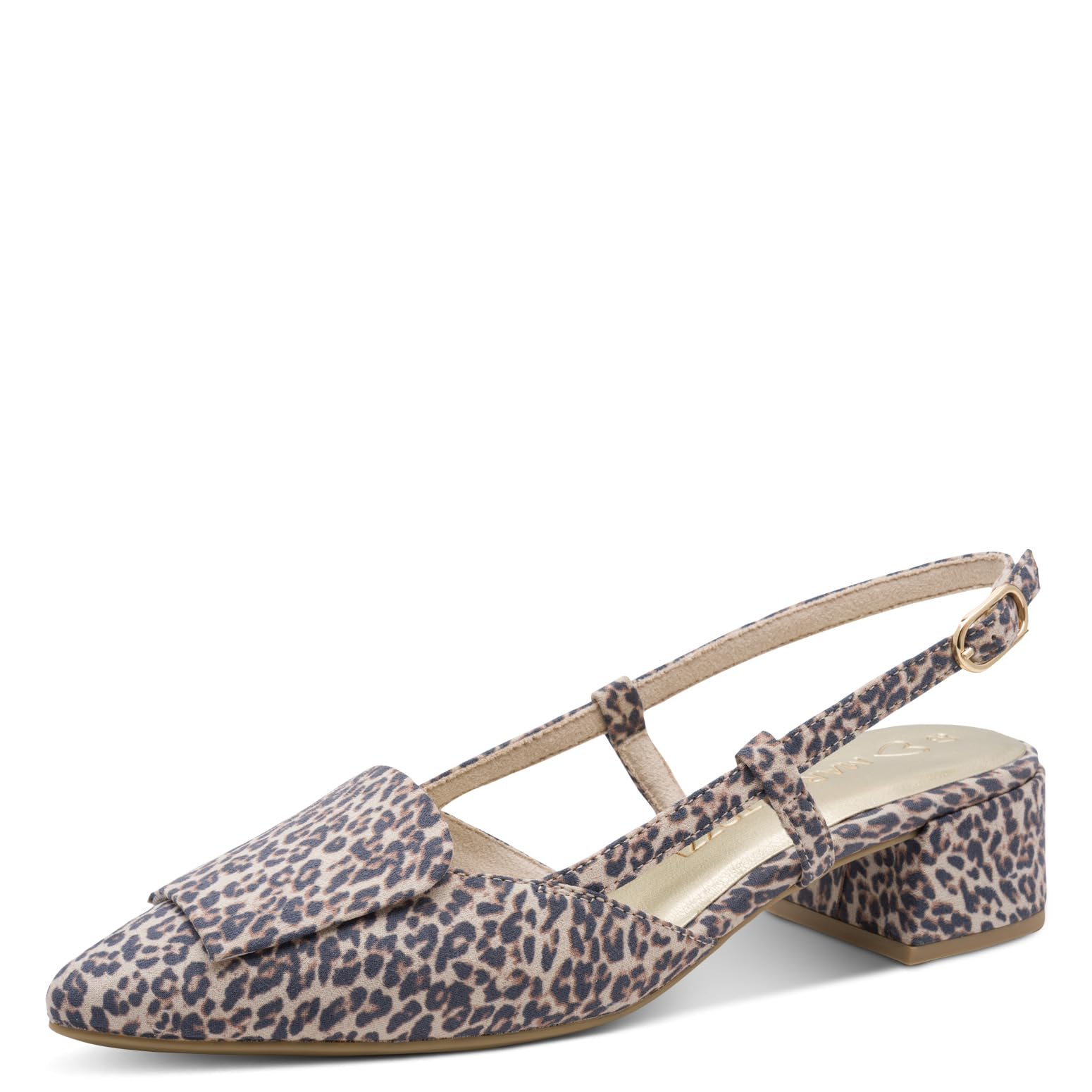 MARCO TOZZI Women's Pumps Soft Feel Me Footbed Soft Lining Vegan Trendy, Beige (Leo Dune), 4.5 UK