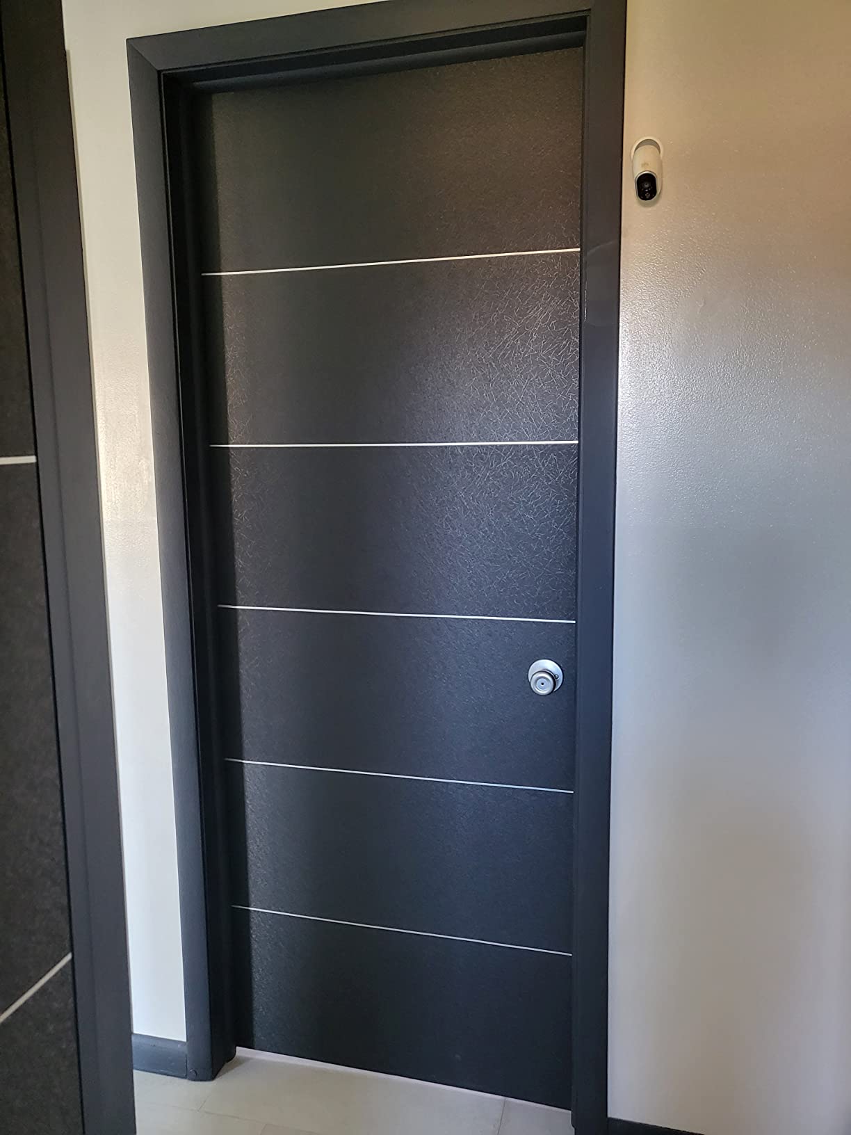 1/mo Finance 15.7" X 118" Black Silk Wallpaper Embossed Self