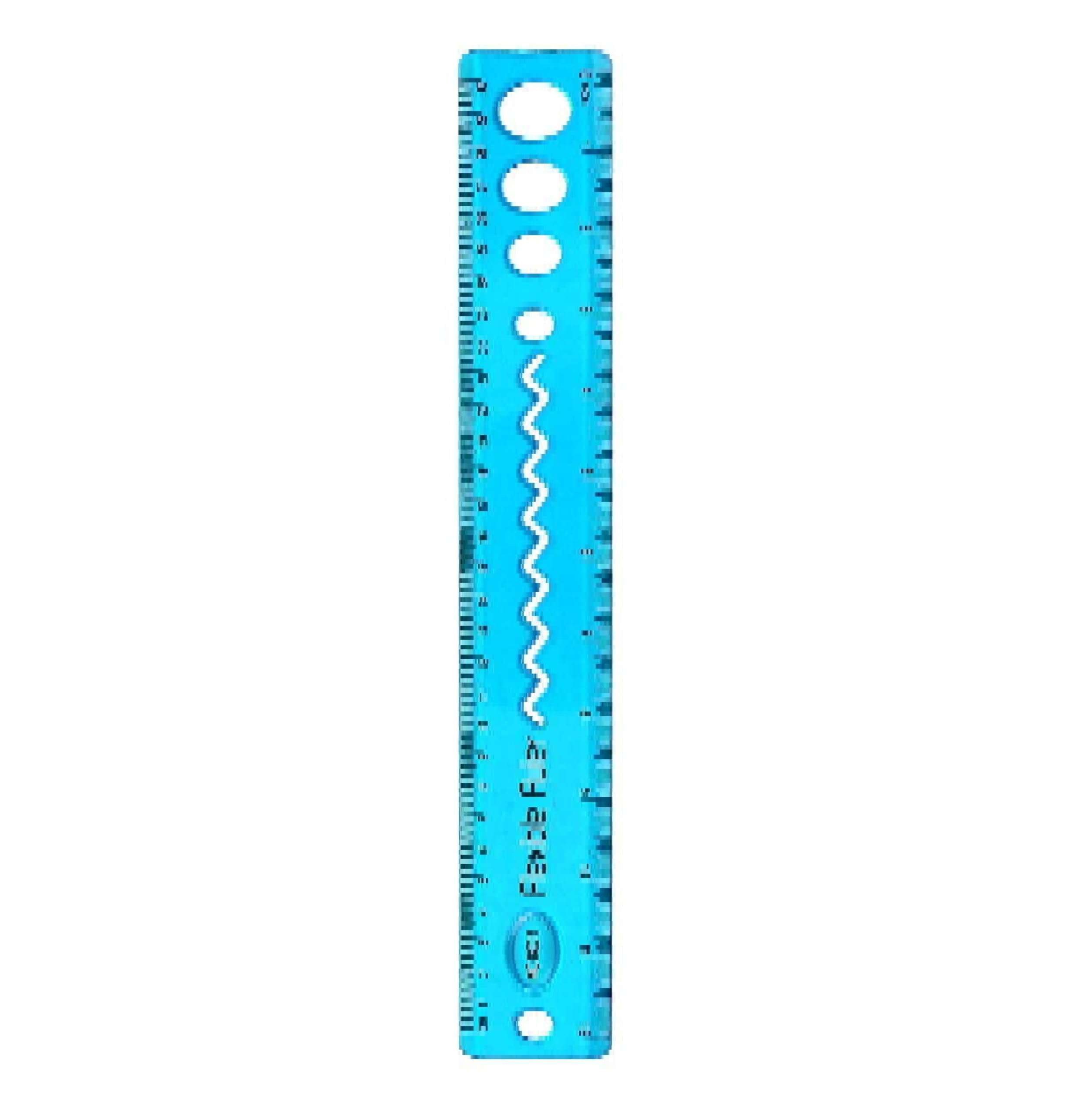 Generic Flexible Foldable Unbreakable Flex Ruler for Students, 20cm/8 inch, Pack of 1