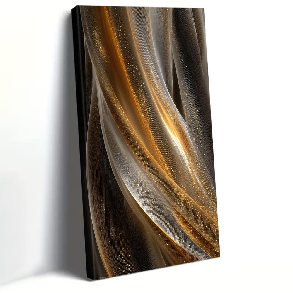 UUDEZO Framed Canvas Artwork Textured Canvas Art Wall Decor for Modern Wall Decoration(20x40cm(8x16in)